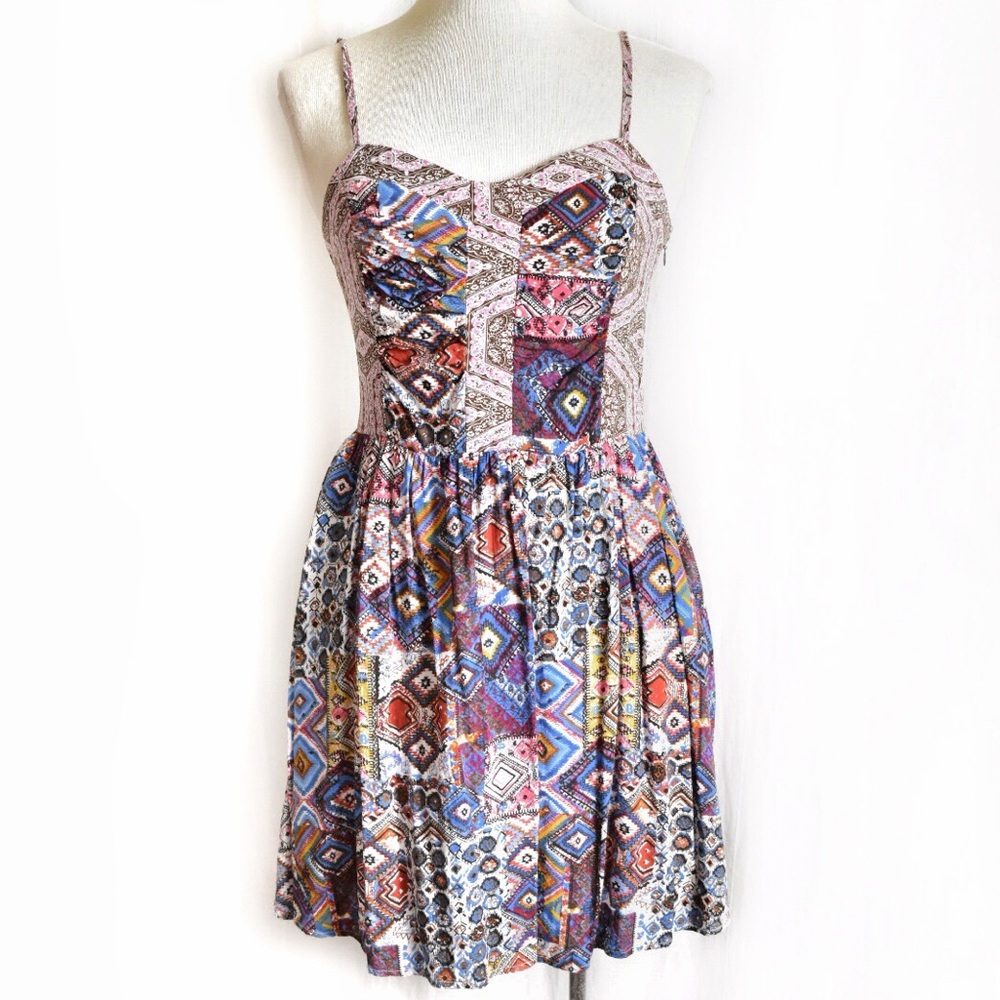 Hem & Thread Boho Patchwork Dress - Picture 2 of 8